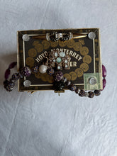 Load image into Gallery viewer, Elegant statement piece cigar box purse adorned with beautiful gems and jewelry