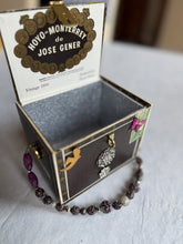 Load image into Gallery viewer, Elegant statement piece cigar box purse adorned with beautiful gems and jewelry