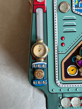 Load image into Gallery viewer, Statement, Retro, Dazzling Beaded and Adorned Robot Purse