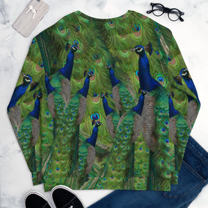 Flaunt your Feathers! Peacock Sweatshirt - Tennis - Running - Uniform - Athletes - Athletic - Sports