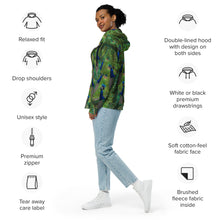 Load image into Gallery viewer, Flaunt your Feathers! Peacock Zip Hoodie - Tennis Hoodie - Tennis Uniform - Running Hoodie - Athletic