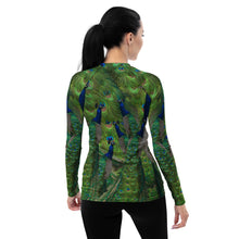 Load image into Gallery viewer, Flaunt your Feathers! Peacock UPF Shirt - Tennis - Uniform - Sports - Running - SUP - Sun Protection