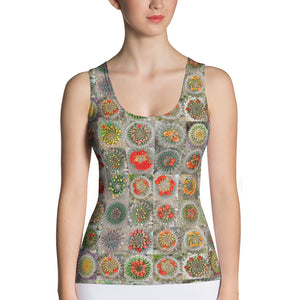 Cactus in Bloom: Beautiful Custom Tank Top