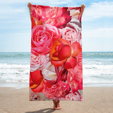 Load image into Gallery viewer, Pink Power Play - Pink Floral Towel