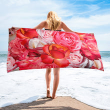 Load image into Gallery viewer, Pink Power Play - Pink Floral Towel