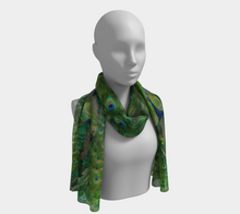 Load image into Gallery viewer, Beautiful Peacock Scarf - Peacocks Galore!