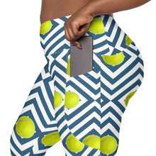 Load image into Gallery viewer, Stylish Crossover leggings with pockets- Tennis Leggings with Pockets