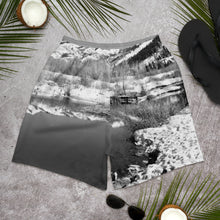 Load image into Gallery viewer, Men&#39;s Athletic Long Shorts - Mountain Scene - Winter - Ski Scene - Winter Scene