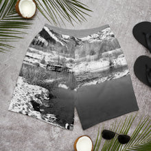 Load image into Gallery viewer, Men&#39;s Athletic Long Shorts - Mountain Scene - Winter - Ski Scene - Winter Scene