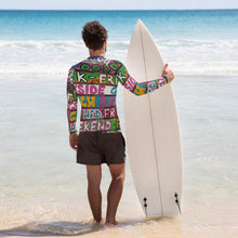 Load image into Gallery viewer, Men&#39;s Rash Guard - Beach Theme - Water Theme - Colorful - Rasta