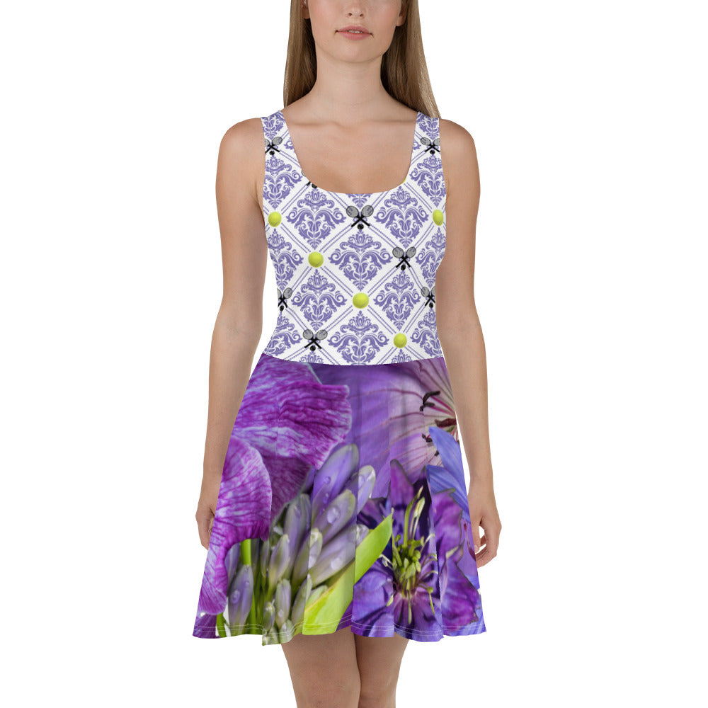 Lilac Tennis Dress - Floral Bottom - Tennis on the Top - 300 Club Shoppe