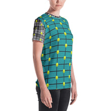 Load image into Gallery viewer, Women&#39;s T-shirt - Tennis Theme - Tennis Balls - Tennis Courts - Tennis Lover - Tennis Shirt