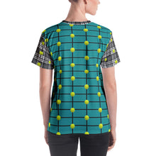 Load image into Gallery viewer, Women&#39;s T-shirt - Tennis Theme - Tennis Balls - Tennis Courts - Tennis Lover - Tennis Shirt