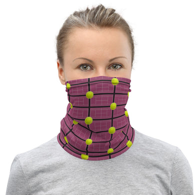 Neck Gaiter - Mask - Face Mask - Face Protection - Tennis Courts - Tennis Balls - Tennis - Tennis Theme - Tennis Mask