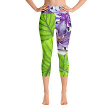 Load image into Gallery viewer, Yoga Capri Leggings - Sharks, Tropical Leaves, Flowers and More!