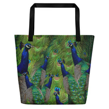 Load image into Gallery viewer, Peacock Tote Bag - Peacock Gift - Peacock Bag