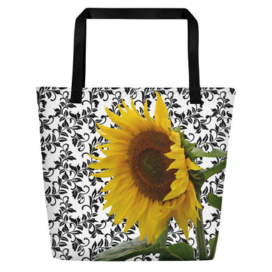 Sunflower Tote Bag - Tote Bag - Floral Tote Bag