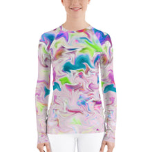 Load image into Gallery viewer, Pink Abstract Sun Shirt - Pink Abstract UPF Shirt - Pink UPF Shirt - Abstract Rash Guard