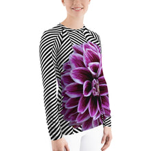 Load image into Gallery viewer, Floral UPF Shirt - Floral SPF Shirt - Floral Sun Shirt - Dahlia - Dahlia Shirt