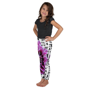 Kid's Leggings - Purple Dahlia