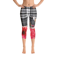 Load image into Gallery viewer, Capri Leggings - Goat, Flowers, Pigs, Plaid and More!  Conversation-Starter Leggings