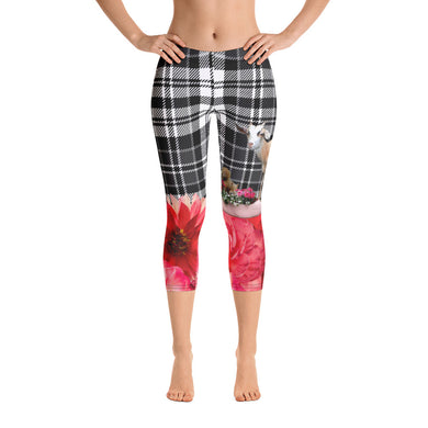 Capri Leggings - Goat, Flowers, Pigs, Plaid and More!  Conversation-Starter Leggings