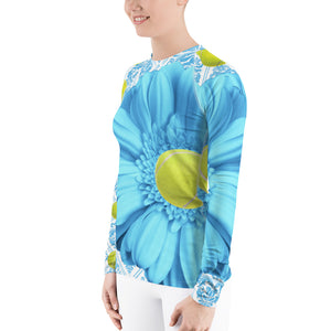 Women's Rash Guard - Sun Shirt- UPF Shirt - Sun Protection Shirt - Tennis Theme - Tennis Shirt