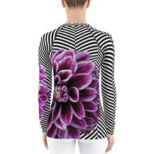 Load image into Gallery viewer, Floral UPF Shirt - Floral SPF Shirt - Floral Sun Shirt - Dahlia - Dahlia Shirt