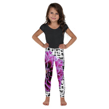 Load image into Gallery viewer, Kid&#39;s Leggings - Purple Dahlia