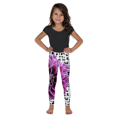 Kid's Leggings - Purple Dahlia