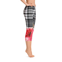 Load image into Gallery viewer, Capri Leggings - Goat, Flowers, Pigs, Plaid and More!  Conversation-Starter Leggings