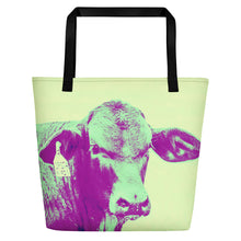 Load image into Gallery viewer, Cow Tote Back: Scott Herndon Photography