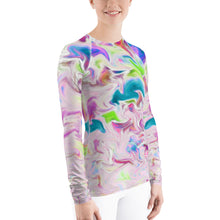 Load image into Gallery viewer, Pink Abstract Sun Shirt - Pink Abstract UPF Shirt - Pink UPF Shirt - Abstract Rash Guard