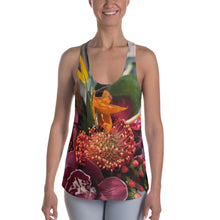 Load image into Gallery viewer, Women&#39;s Racerback Tank - Tropical Floral and Greenery