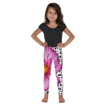 Load image into Gallery viewer, Kid&#39;s Leggings - Bold Pink Floral Print