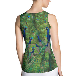 Peacock Sports Tank Top - Peacocks and Peacock Feathers