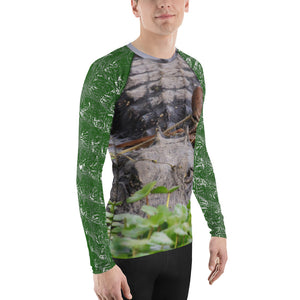 Men's Gator Fishing Shirt - Rash Guard - UPF Shirt - Sun Shirt - Swim Shirt