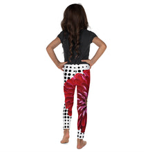 Load image into Gallery viewer, Kid&#39;s Leggings - Bold Red Flower Print