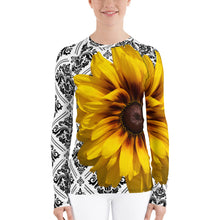 Load image into Gallery viewer, Rash guard - Swim Shirt - Sun Shirt - UPF Shirt - Sunflower Floral Shirt