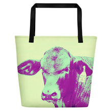 Load image into Gallery viewer, Cow Tote Back: Scott Herndon Photography