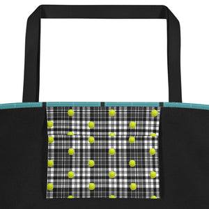 Tennis Tote Bag - Tennis Bag - Tennis Theme Tote - Tennis Gift