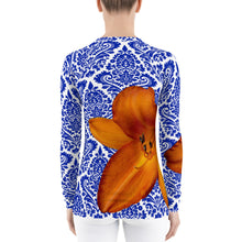 Load image into Gallery viewer, Orange and Blue - Gator Fan - Gator Shirt- Rash Guard - Swim Shirt - UPF Shirt