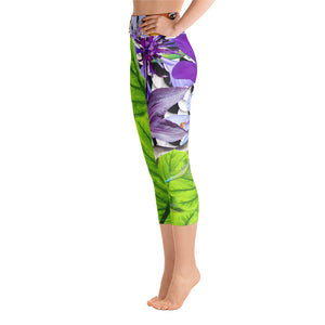 Yoga Capri Leggings - Sharks, Tropical Leaves, Flowers and More!