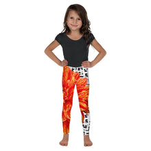 Load image into Gallery viewer, Kid&#39;s Leggings - Orange Dahlia