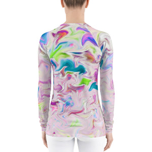 Pink Abstract Sun Shirt - Pink Abstract UPF Shirt - Pink UPF Shirt - Abstract Rash Guard