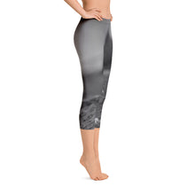 Load image into Gallery viewer, Capri Leggings- Rock Stacking - Yoga Leggings - Black and White Leggings