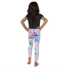 Load image into Gallery viewer, Kid&#39;s Leggings - Pink Pastel Swirls