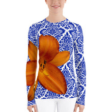 Load image into Gallery viewer, Orange and Blue - Gator Fan - Gator Shirt- Rash Guard - Swim Shirt - UPF Shirt