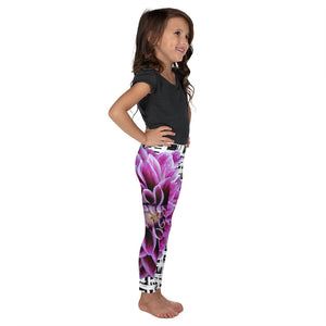 Kid's Leggings - Purple Dahlia