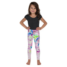 Load image into Gallery viewer, Kid&#39;s Leggings - Pink Pastel Swirls